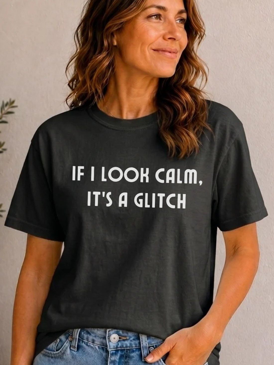 Valkyrie Menopause Queen -If I am calm it's a glitch - funny t-shirt product image (5)