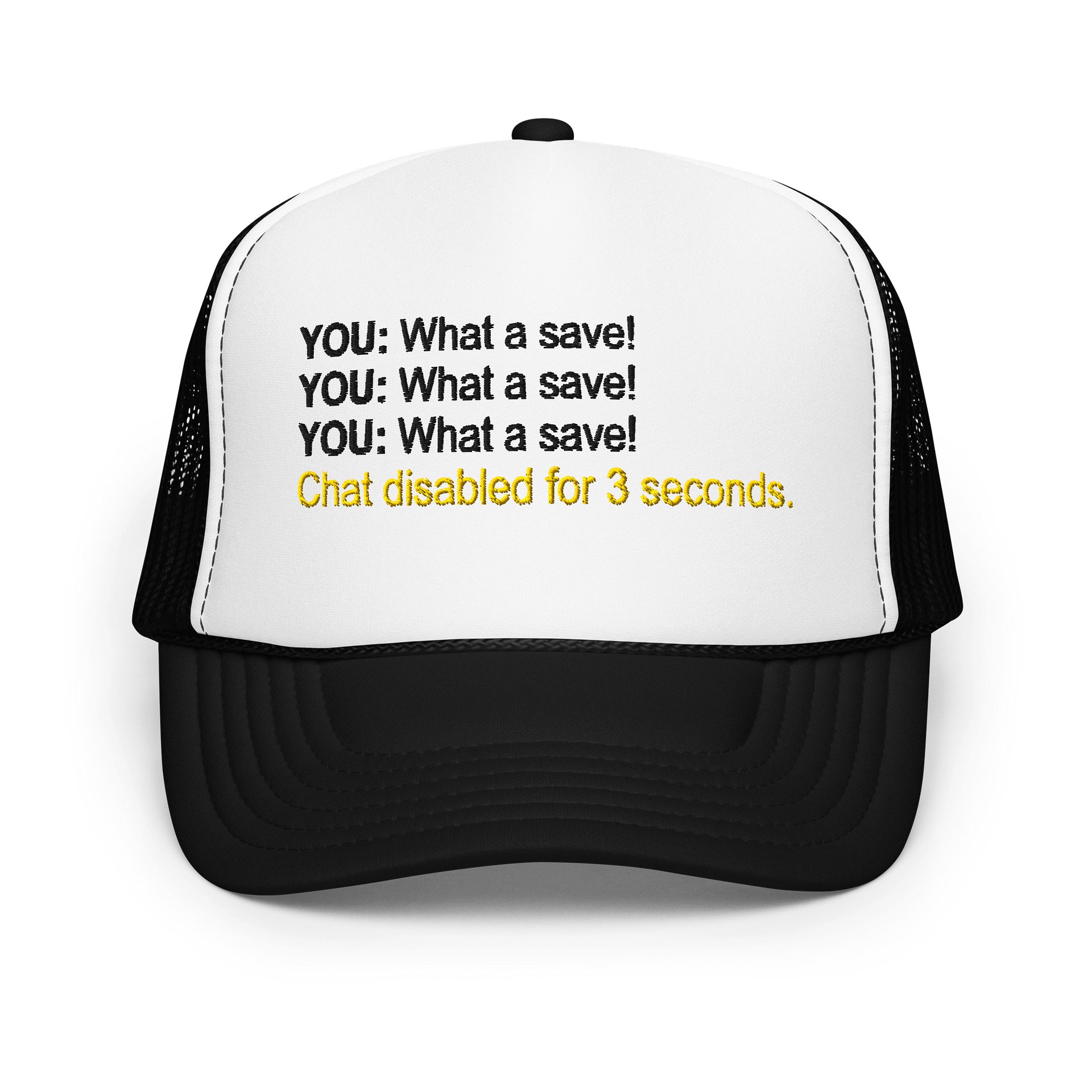 What A Save Embroidered Foam Hat v2 product image (1)