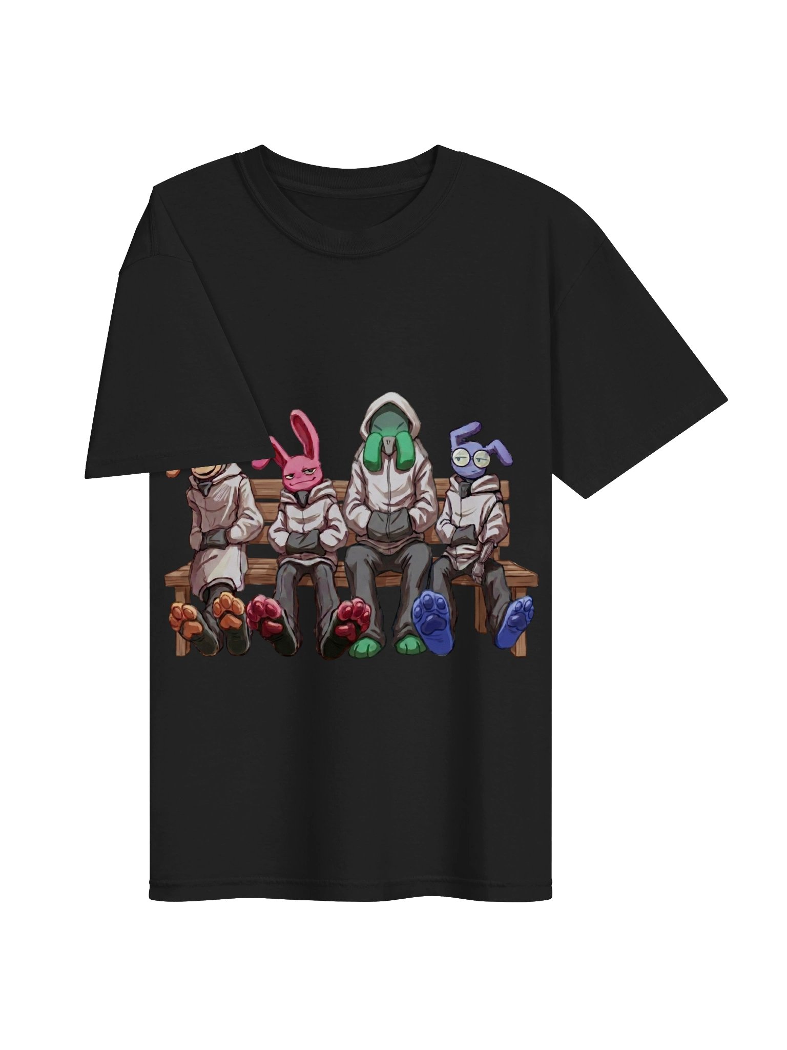 Bench Squad T-Shirt – Cute Creepy Hospital Aesthetic Unisex Tee product image (40)