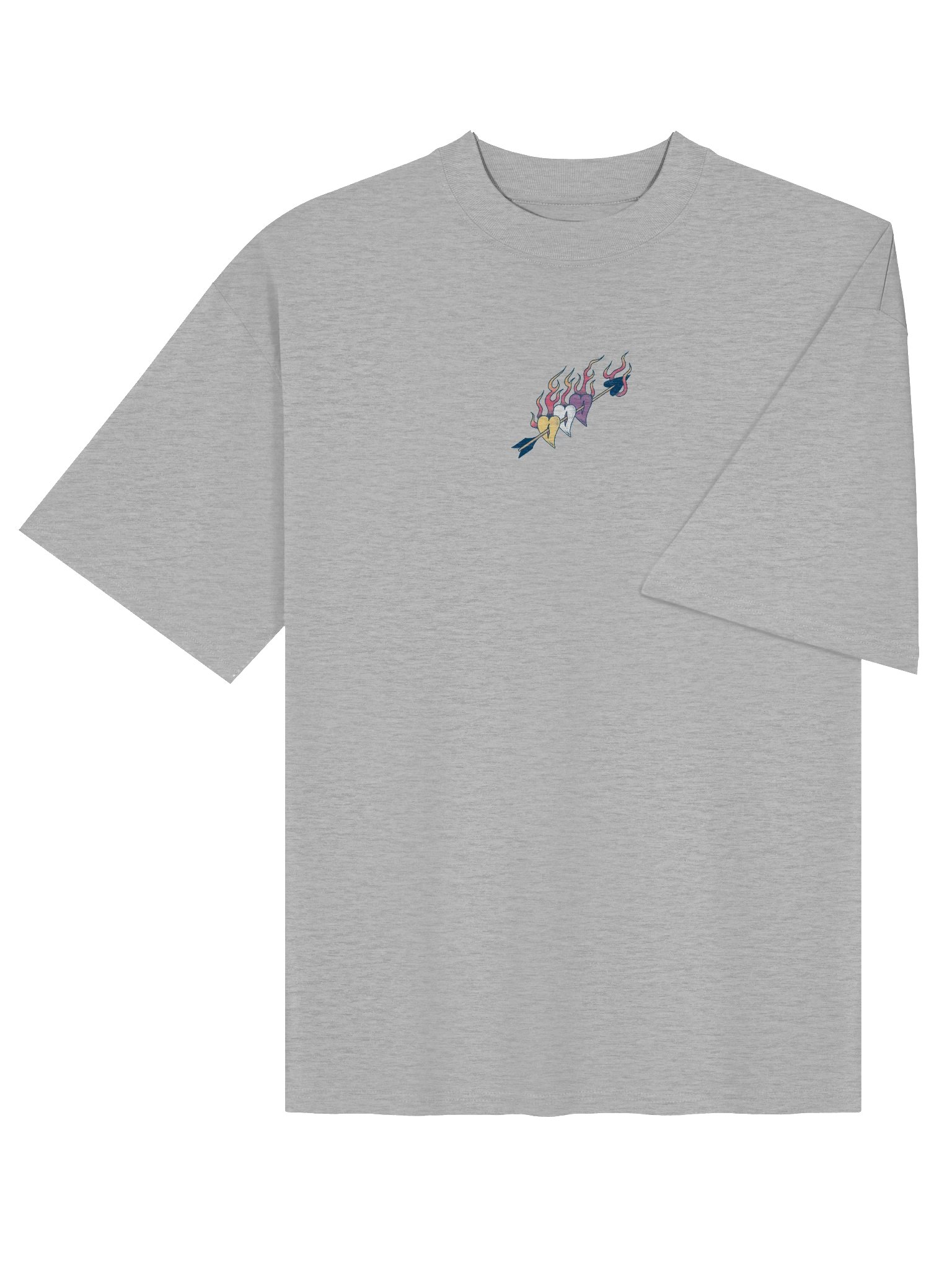Non-binary Pride Hearts Boxy Tee product image (4)
