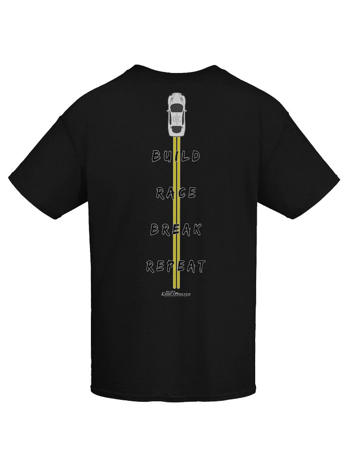 Slot Spine Tee – Build. Race. Break. Repeat. product image (1)