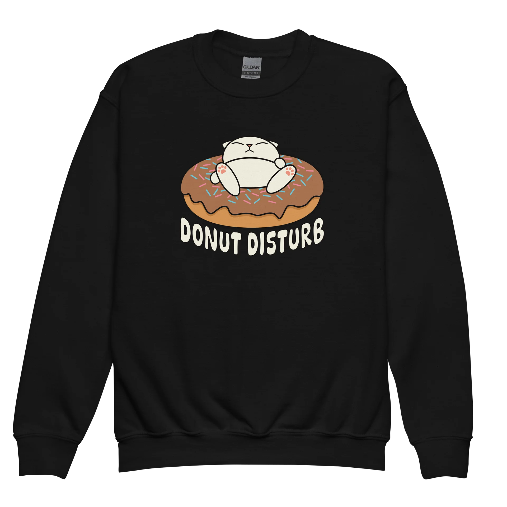 Donut Disturb Cat - Unisex Youth Sweatshirt product image (1)