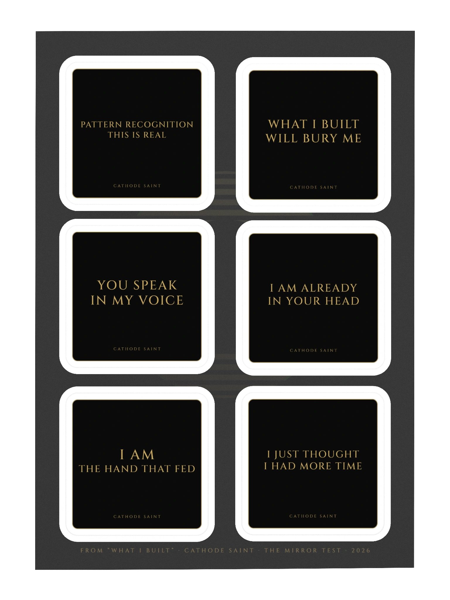 "What I Built" Lyric Sticker Sheet product image (3)