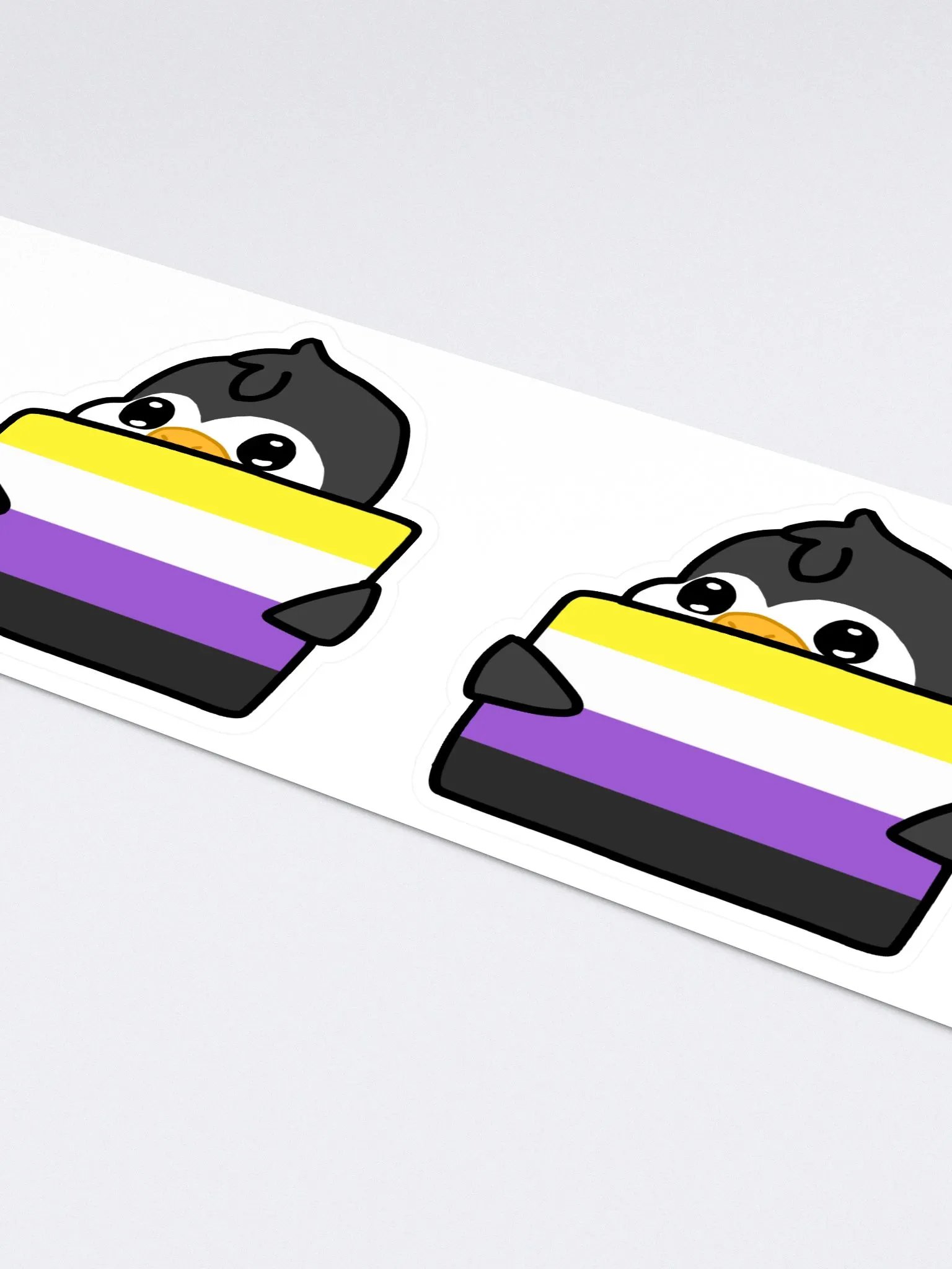 "Non-Binary Pride" Lil' Guy - Large Sticker Sheet product image (4)