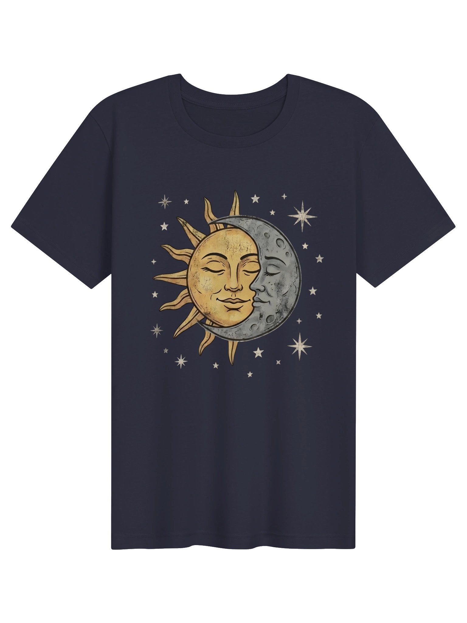 Camiseta Vintage Sol y Luna para Mujer | Camiseta Gráfica Boho Celestial product image (2)