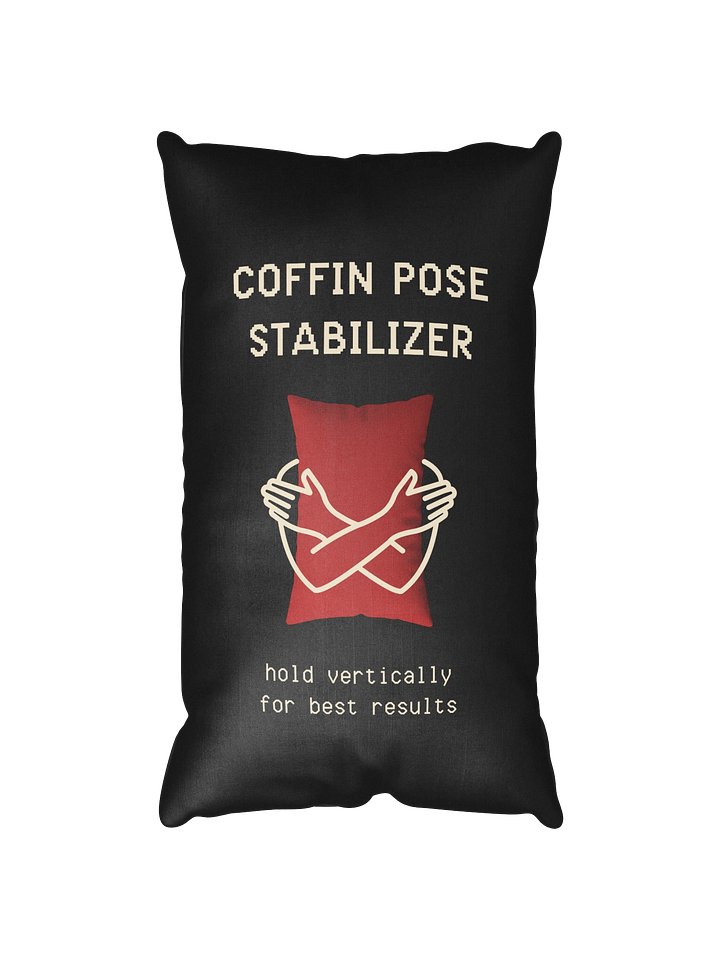 Coffin Pose Stabilizer Pillow | Chronic Pain & Gothic Rest Support Decor product image (1)