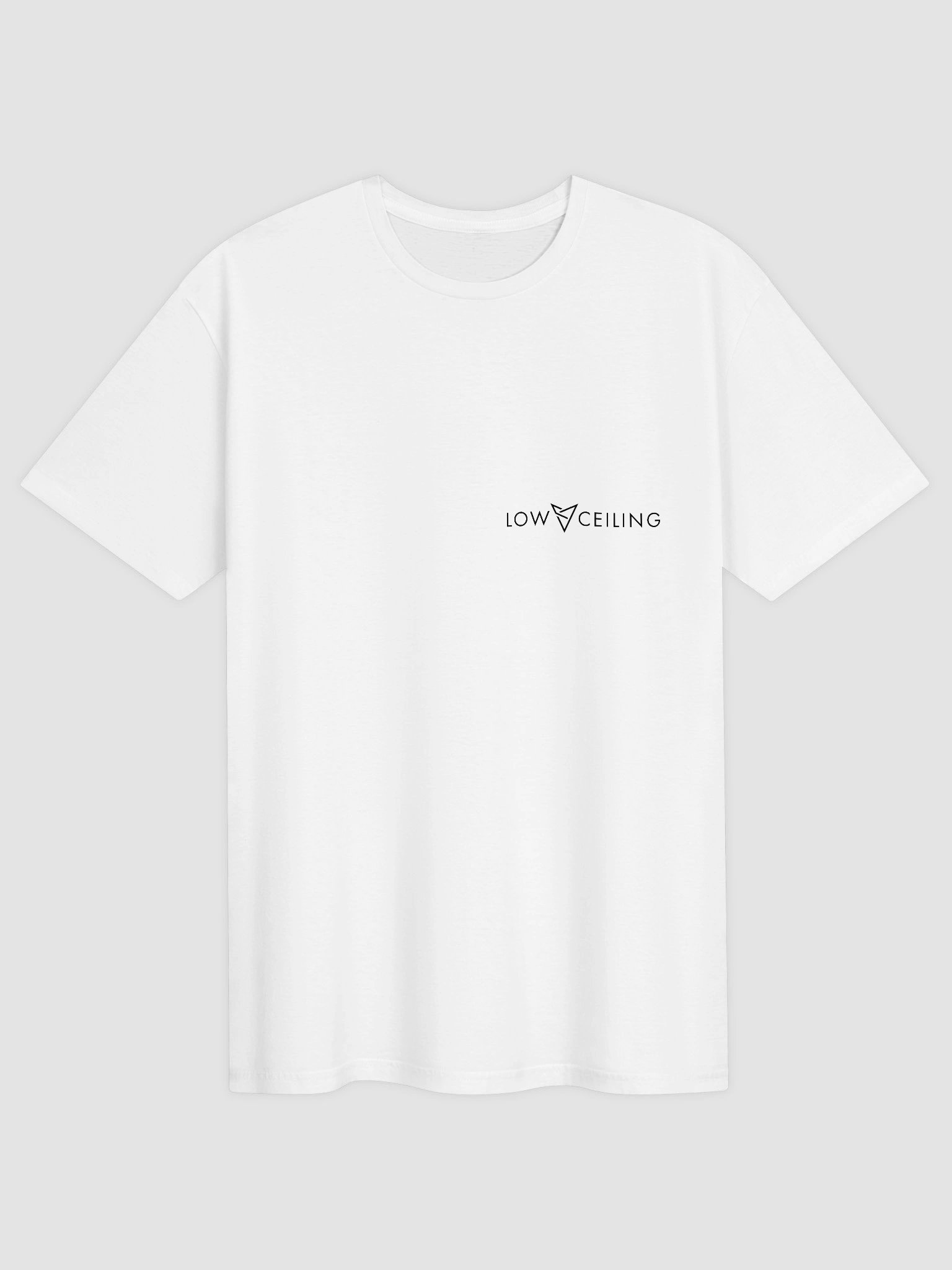 LOW CEILING WHITE T SHIRT [TEXT LOGO] product image (1)