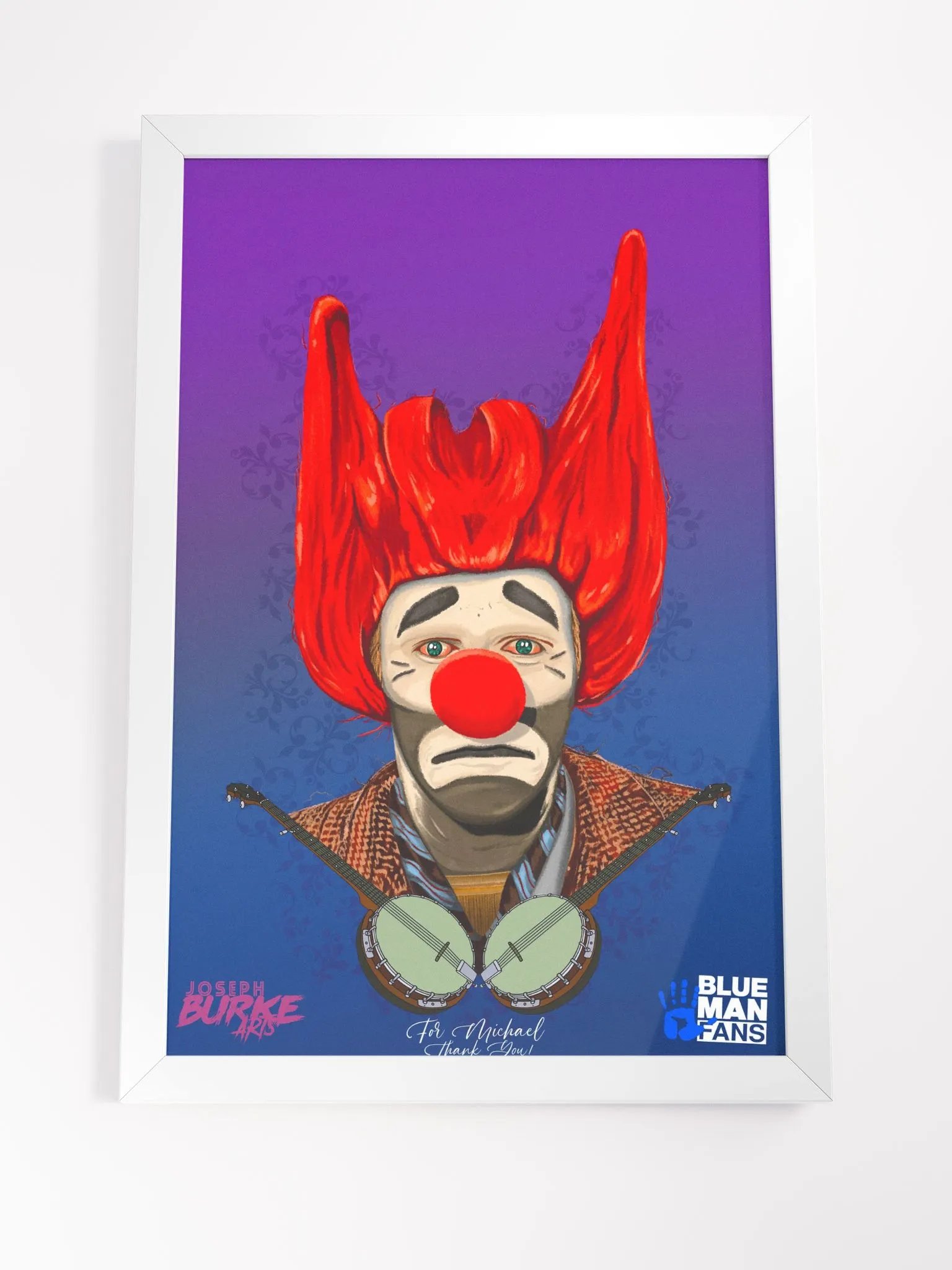 Floppy the Banjo Clown - The Man, The Myth, The Legend... Framed Print product image (4)