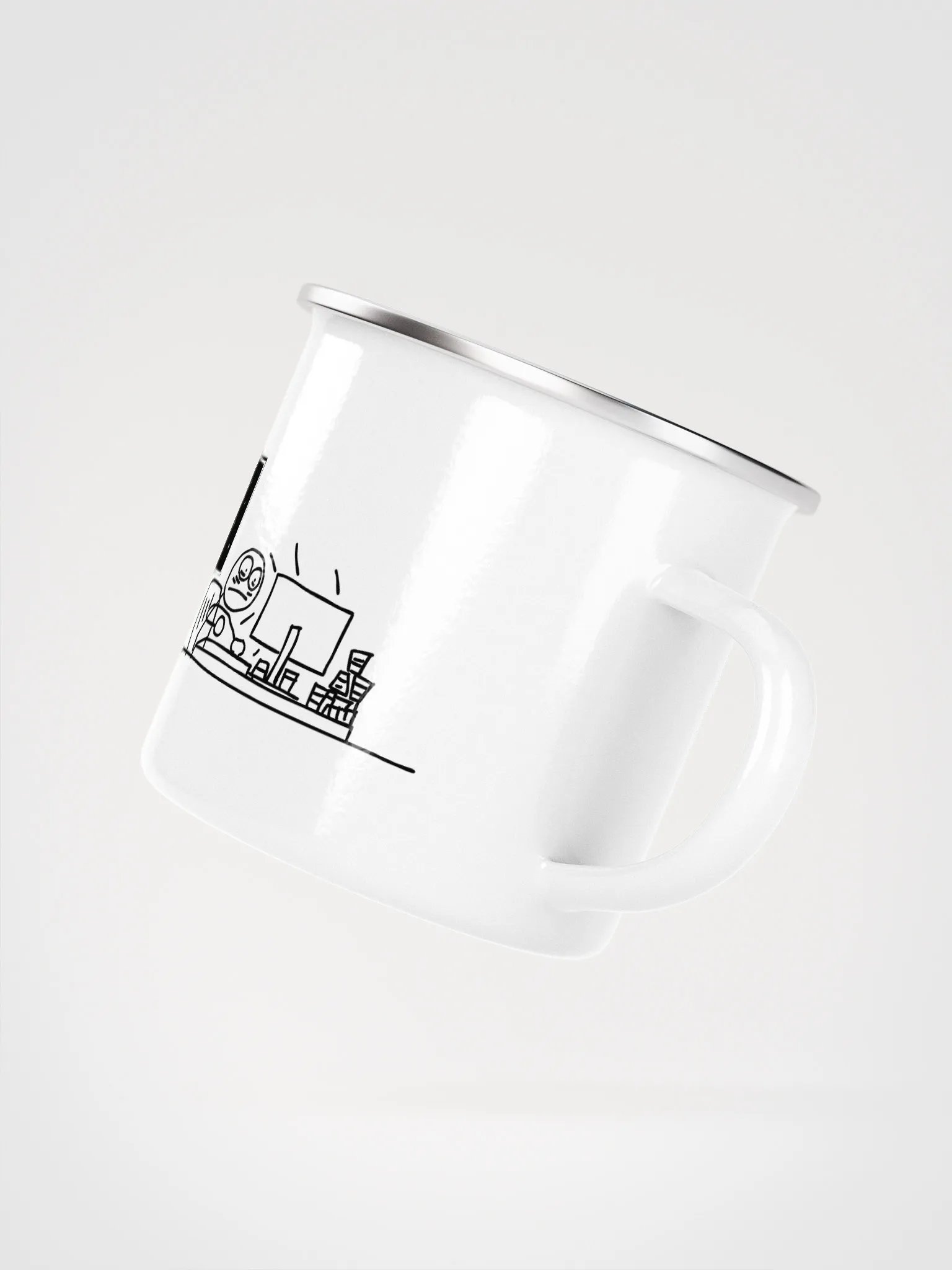 Over Productive Enamel Mug product image (3)