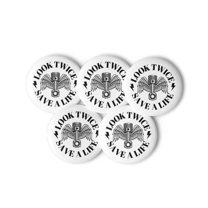 Look Twice, Save A Life Pins (5 Pack) product image (1)