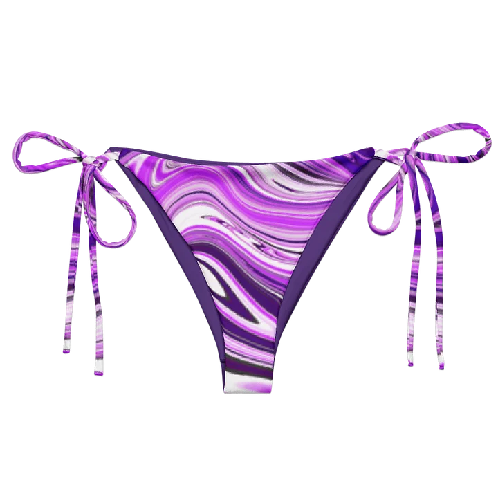 String Bikini Bottom - Purple Digital Fluid Art product image (1)
