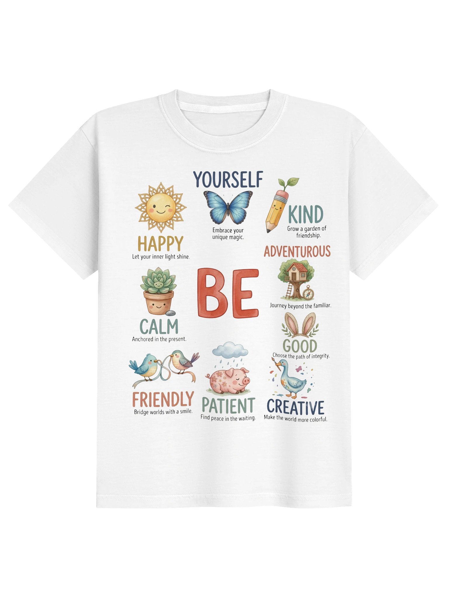 Be Kind Be Happy Affirmation Shirt product image (2)