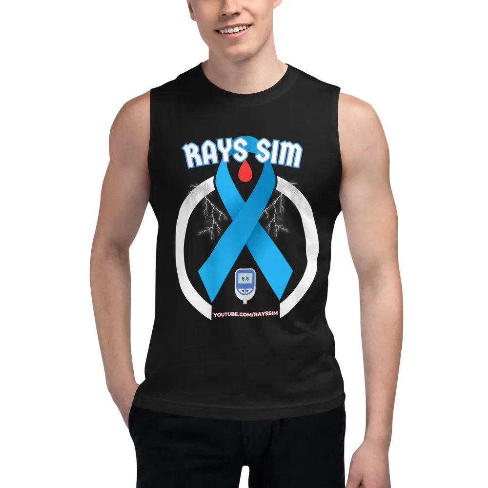 RAYS SIM Awareness Emblem Muscle Tank product image (5)