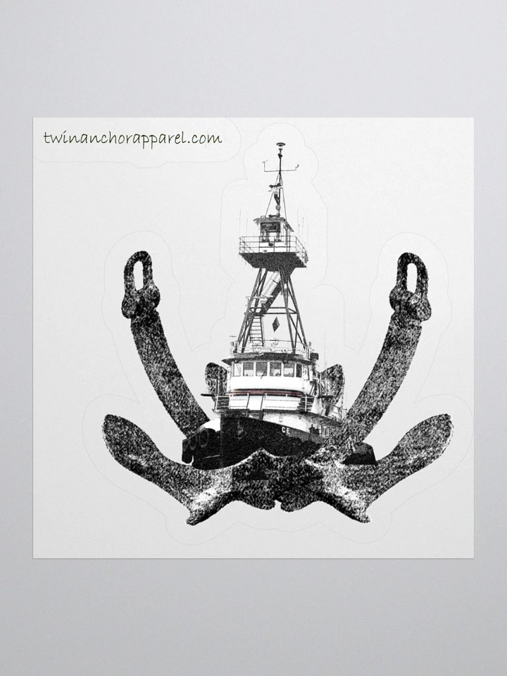 Twin Anchor & Tug CE Kiss Cut Stickers product image (1)