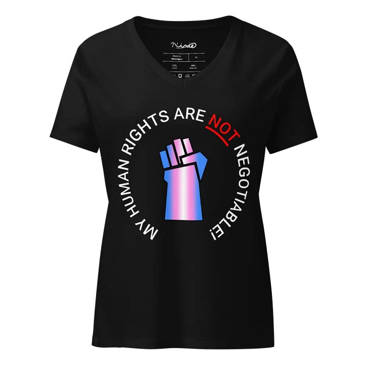 Trans Liberation Now V-Neck T-Shirt product image (1)