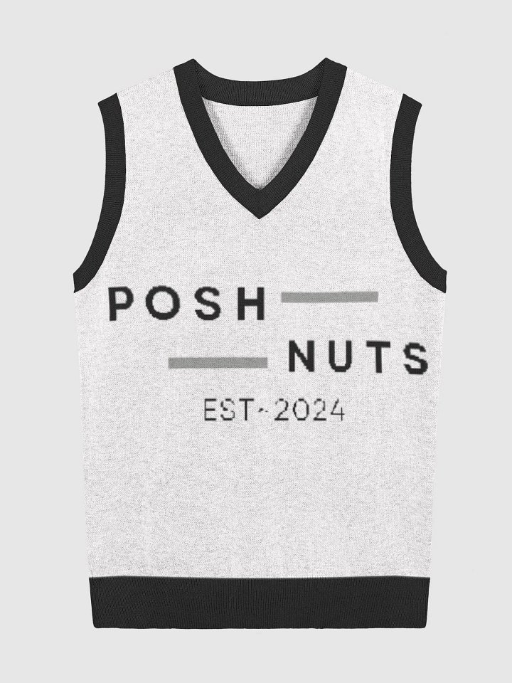 Posh Nuts Signature Knitted V-Neck Vest product image (1)