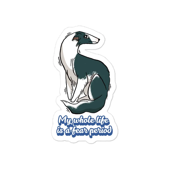 Fear Period Sticker - Irish Marked Black product image (1)