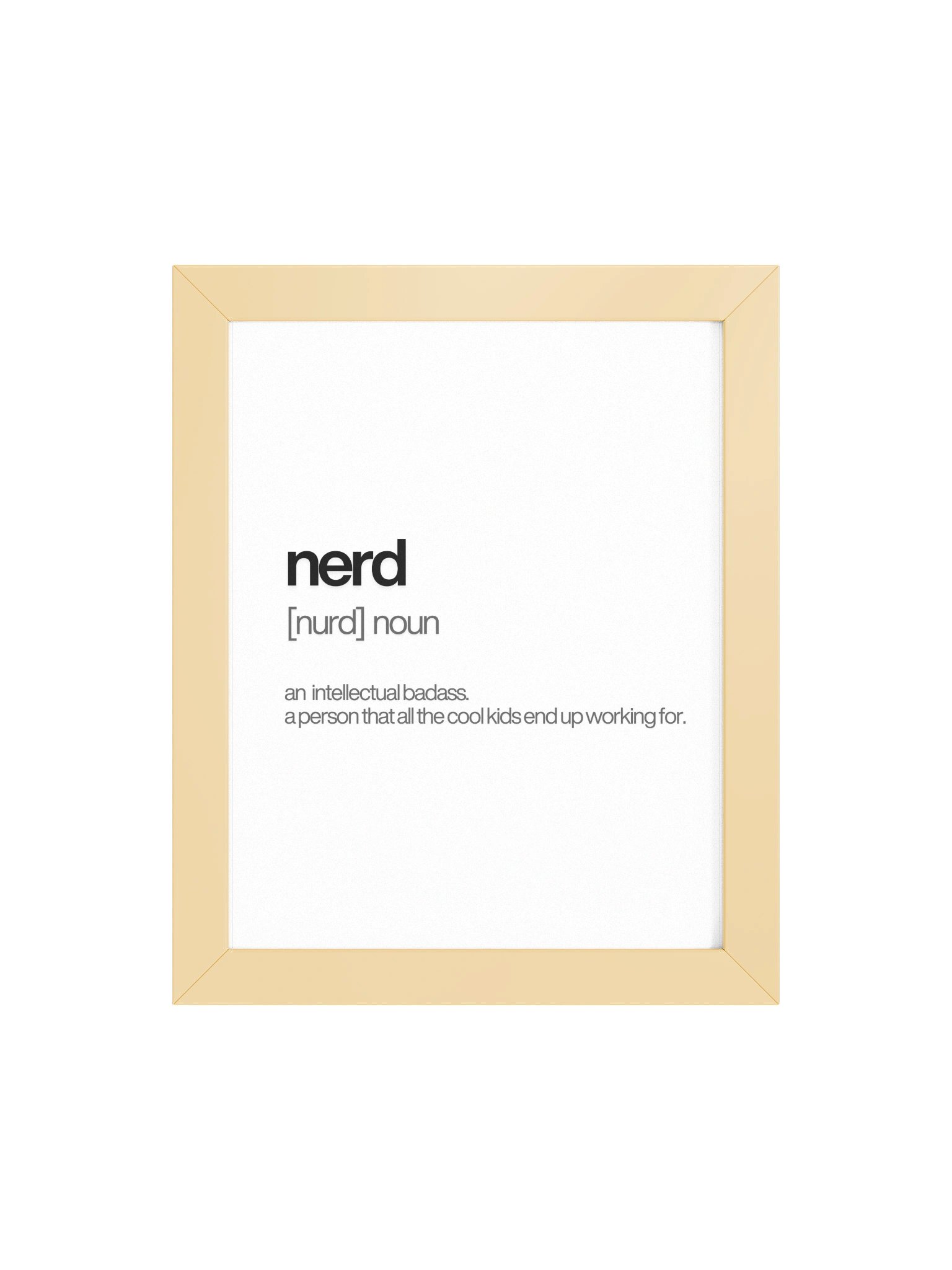 Framed High-Quality Nerd Poster (in) product image (4)