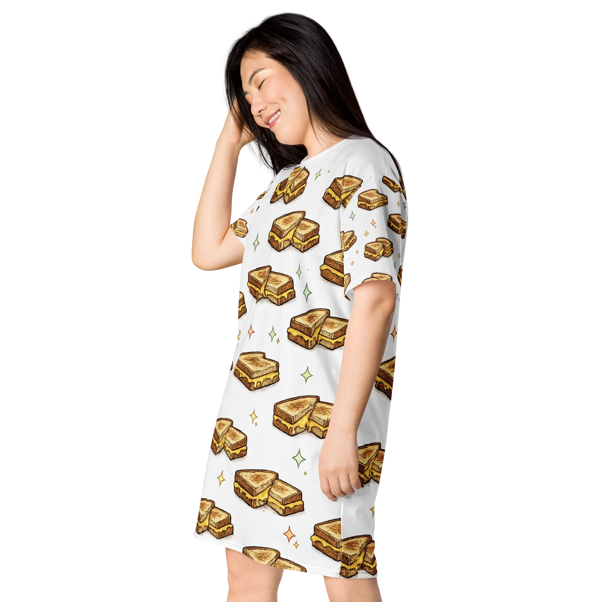BEST DAMN GRILLED CHEESE OVERSIZED SLEEP SHIRT product image (3)