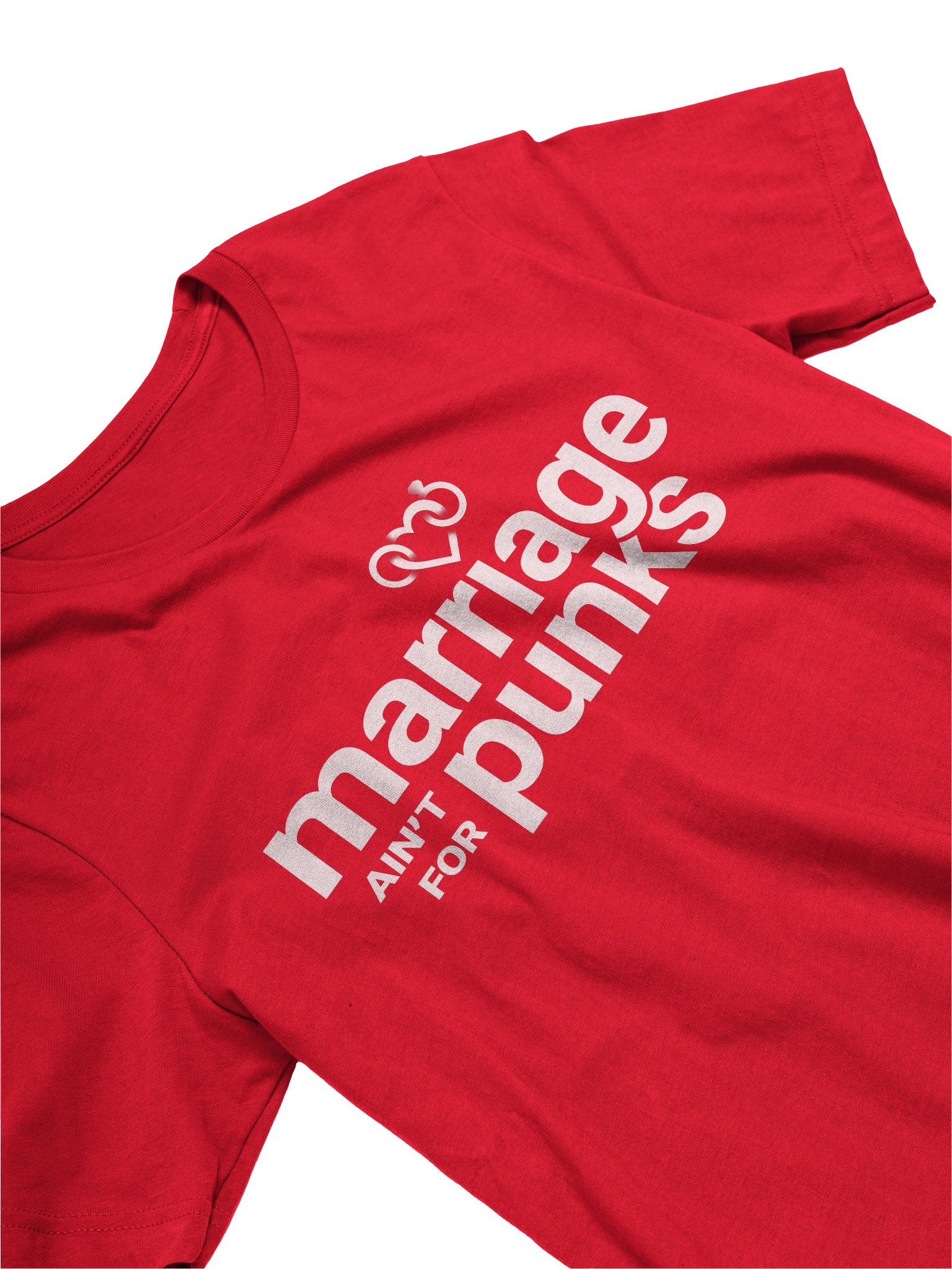 Red Marriage Ain't For Punks Short Sleeve T-Shirt product image (3)
