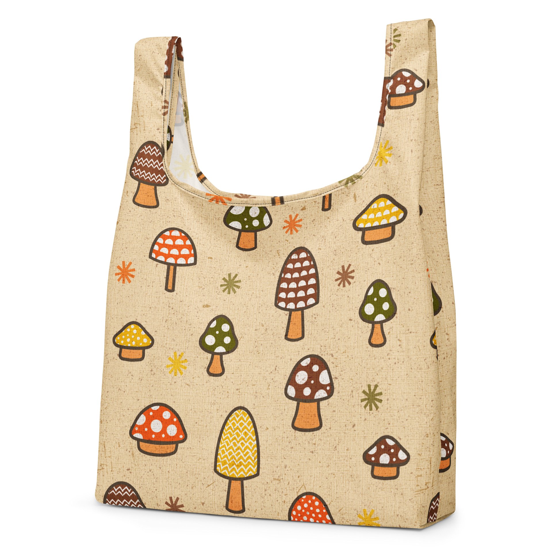 1970s Retro Mushrooms Shopping Bag product image (2)
