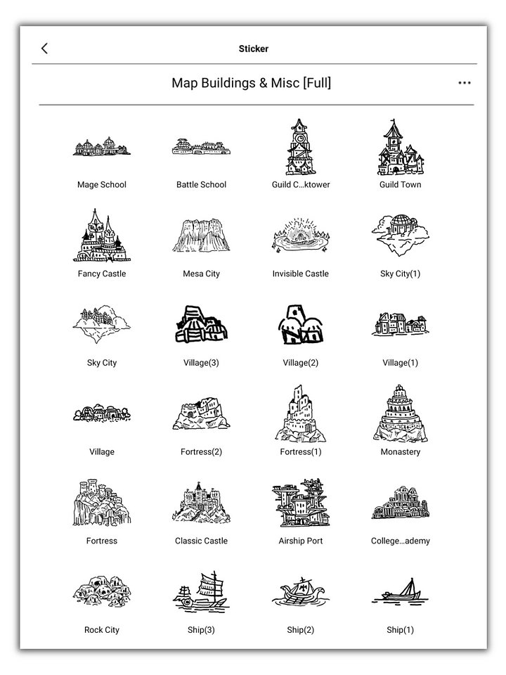 Simple Fantasy Map Stickers [FULL VERSION] product image (1)