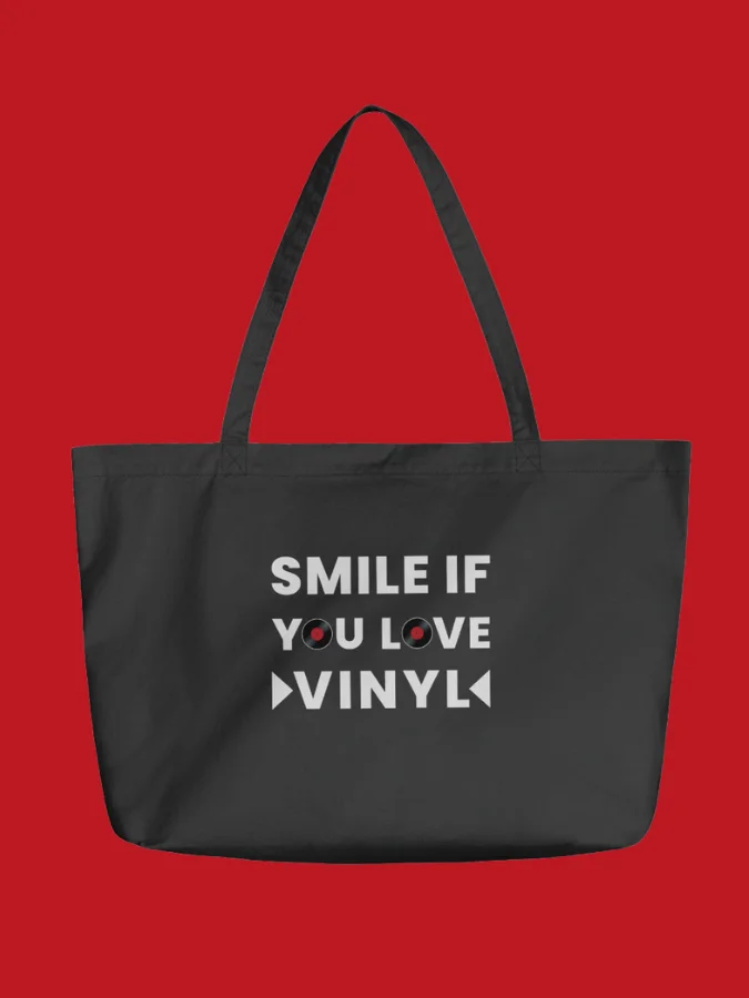 Smile If You Love Vinyl - Crate Digger’s Tote product image (1)