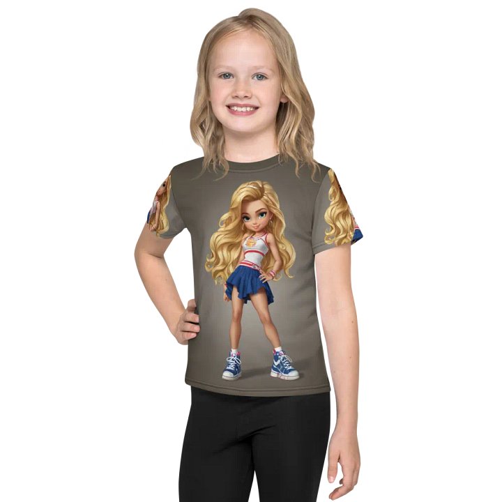 Fitness Barbie Kids Crew Neck T-Shirt product image (1)