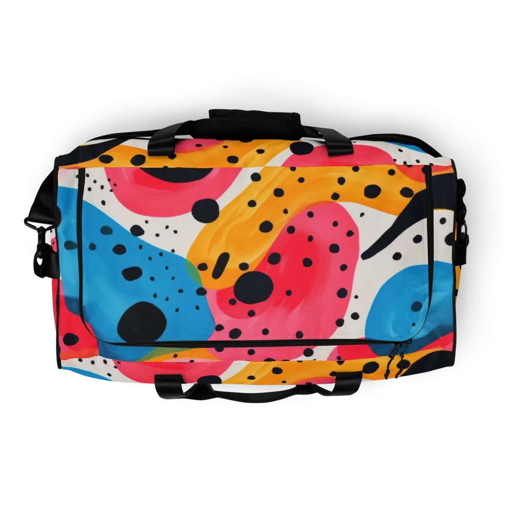 “Tangerine Blue Dreams” All-over Multi-Pattern Duffle Bag product image (6)