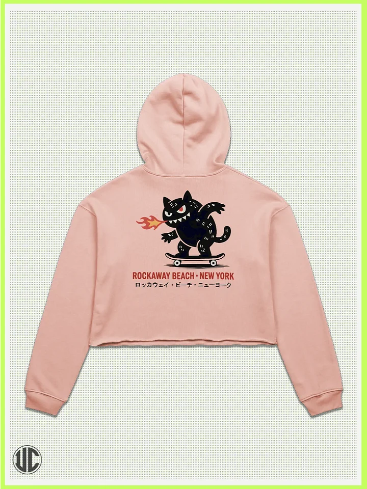 UnkoCon – Rockaway Beach NY Skater Crop Hoodie product image (2)