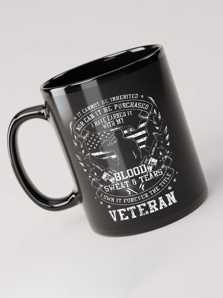 It Can't Be Inherited Veteran - Black Mug product image (1)