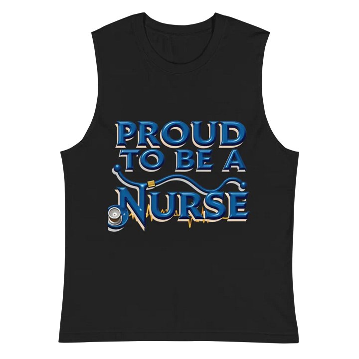 Stethoscope ECG Nurse Muscle Tank product image (3)