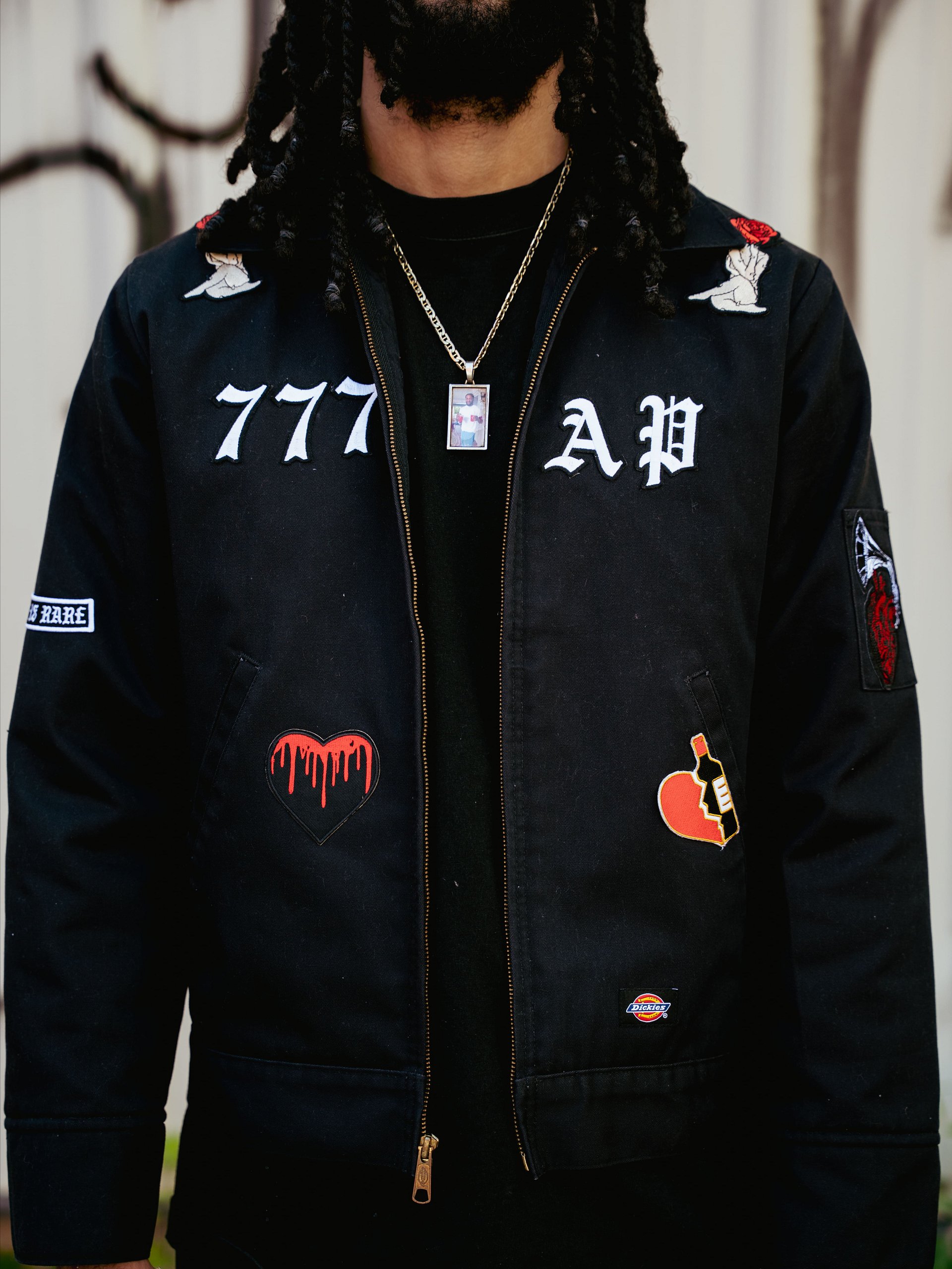 1 of 1 The after party Dickies jacket & split flare custom jeans product image (2)