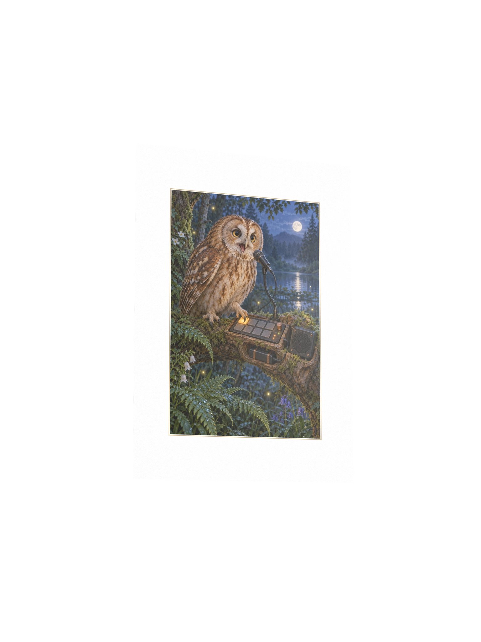 Hoot Loop Small Art Print product image (3)