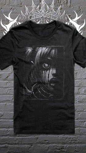 Just gave one of my t-shirt designs a subtle upgrade, and I’m happy with the results.

I think it would be perfect for goth f...