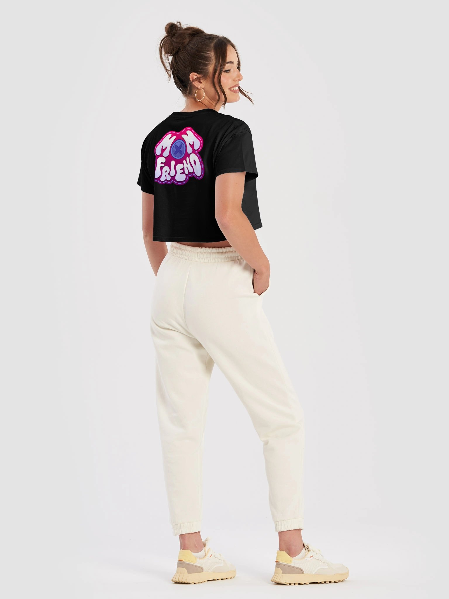 Mom Friend Crop Tee product image (4)