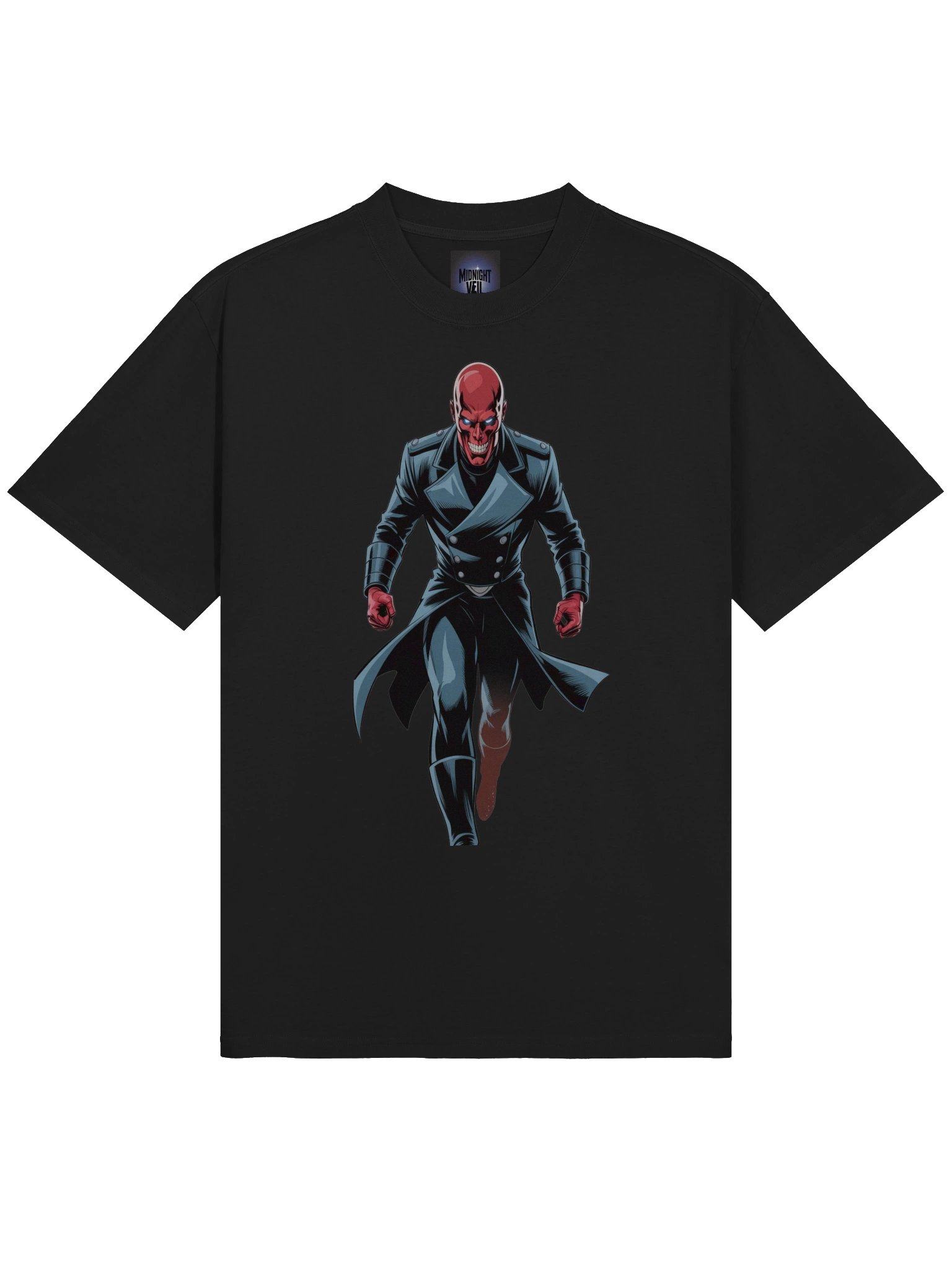 Tyrant's Advance: Red Skull Oversized Faded T-Shirt product image (5)