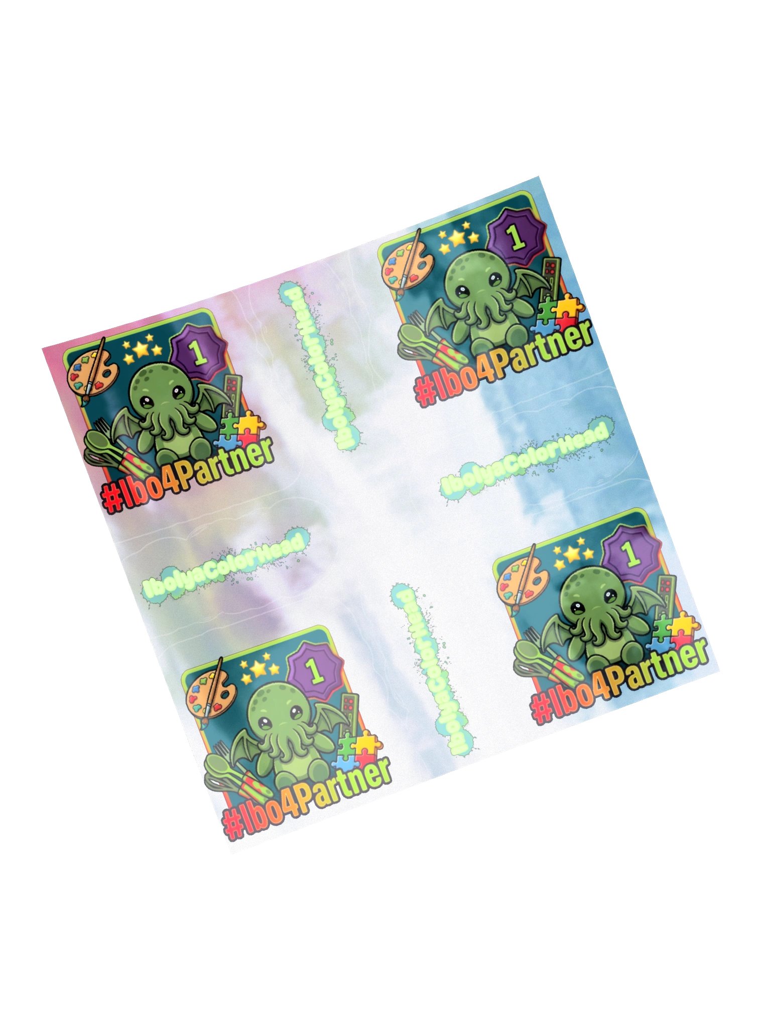 #Ibo4Partner Holographic Stickers product image (13)
