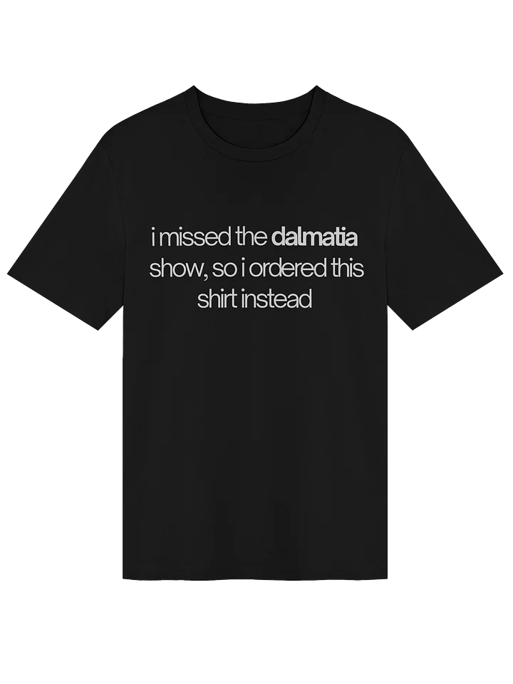 Dalmatia Text Tee (Black) product image (1)