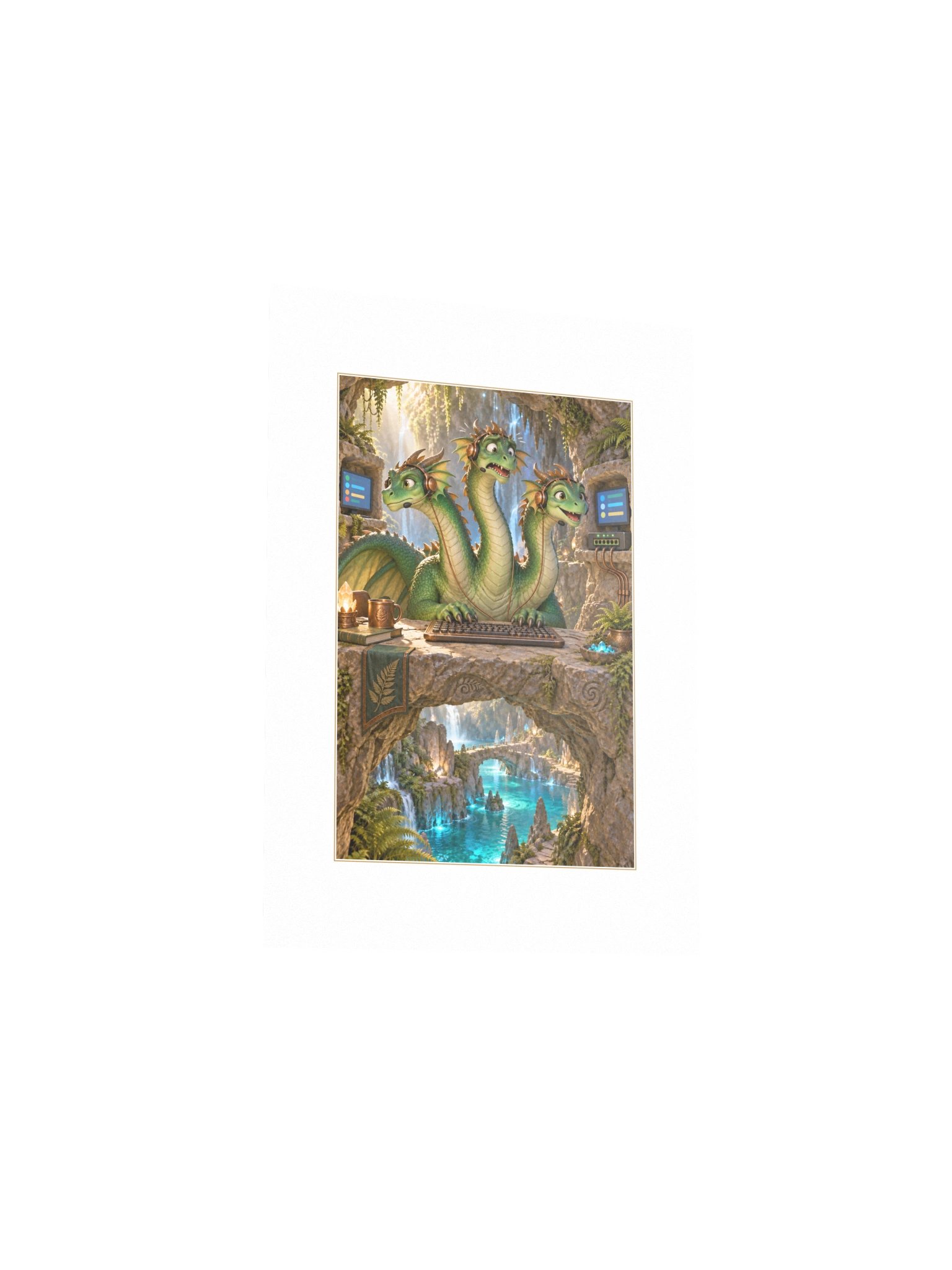 Help Desk Hydra Small Art Print product image (3)