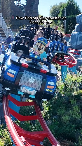 There's a Paw Patrol roller coaster at Chessington World of Adventures Resort 🐾

Chase's Mountain Mission is perfect for kids...