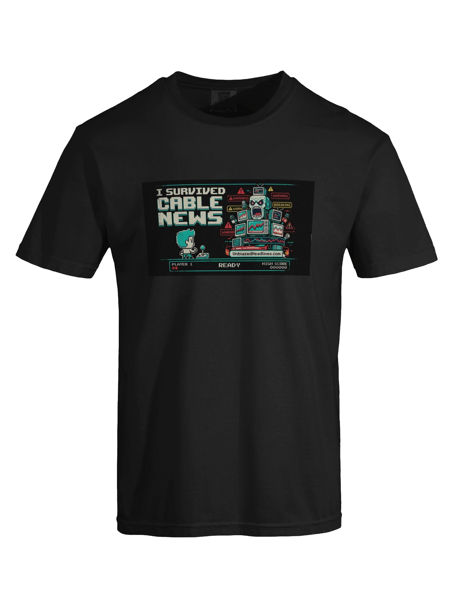 I Survived Cable News (Arcade) Tee - Large Front product image (4)