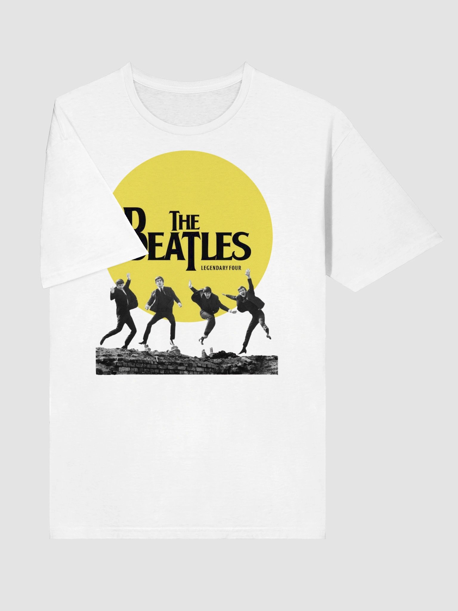 The Beatles T-Shirt | Legendary Four Jumping Graphic Tee | Classic Rock Band Shirt product image (3)