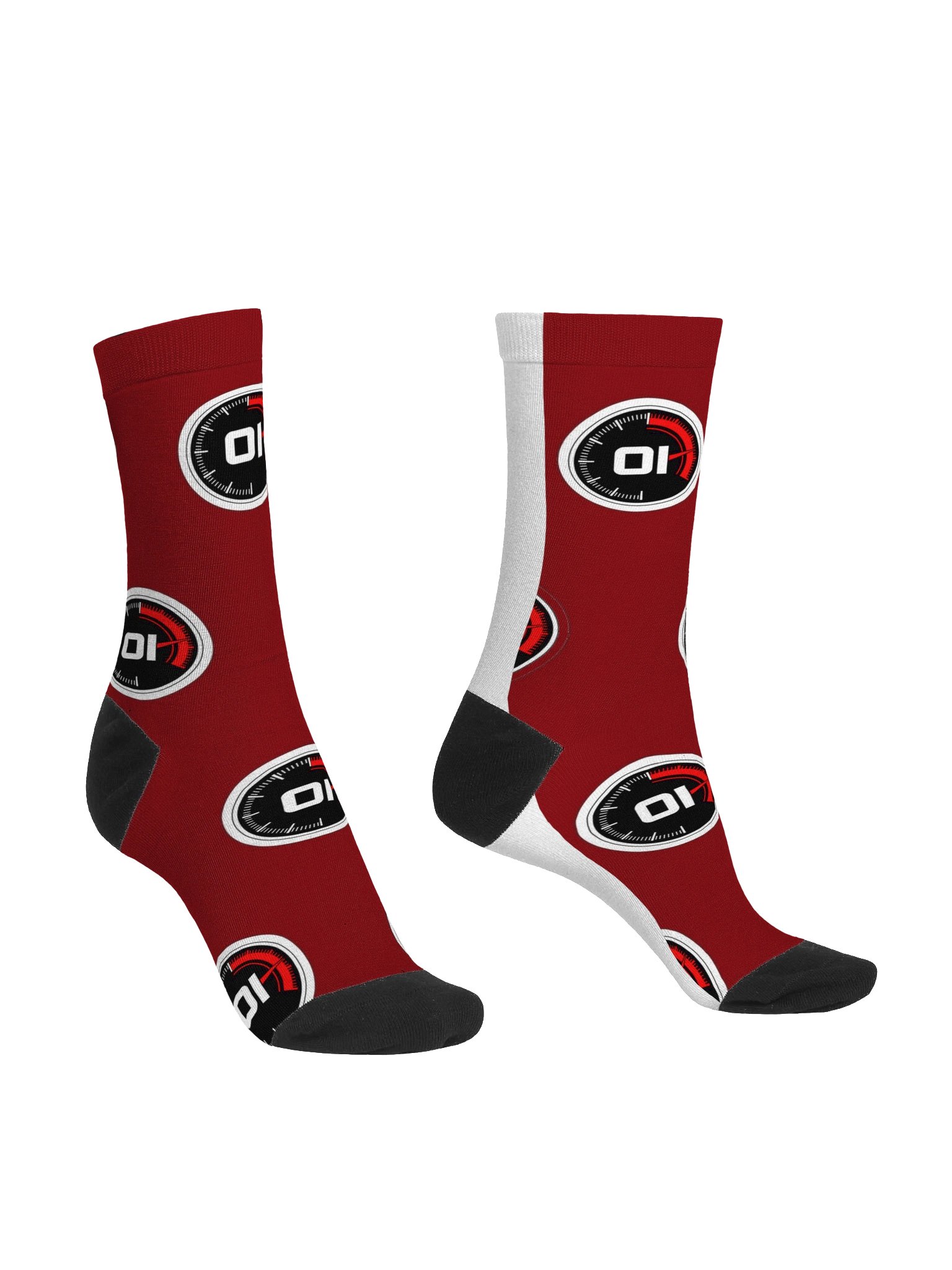 Premium Crew Socks — Redline product image (3)