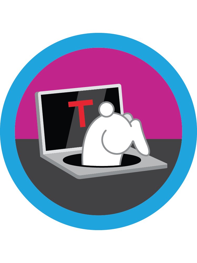 Down the Rabbit Hole (de)Merit Badge product image (1)