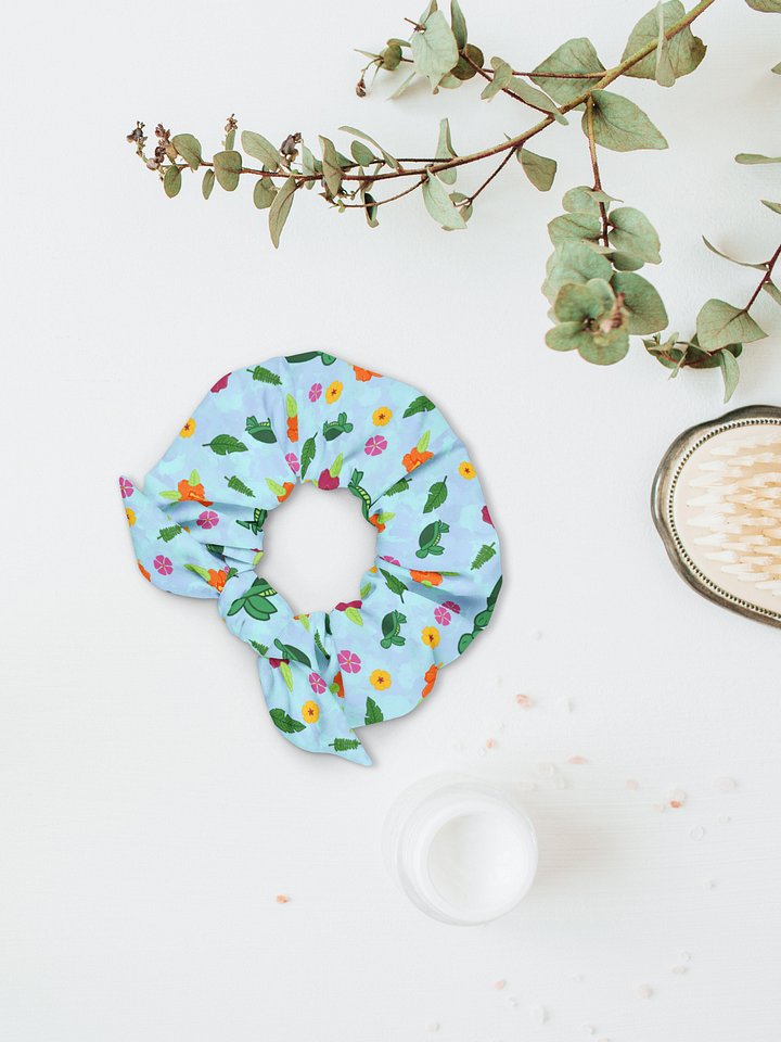 Tropical Turtle Pattern Scrunchie product image (1)