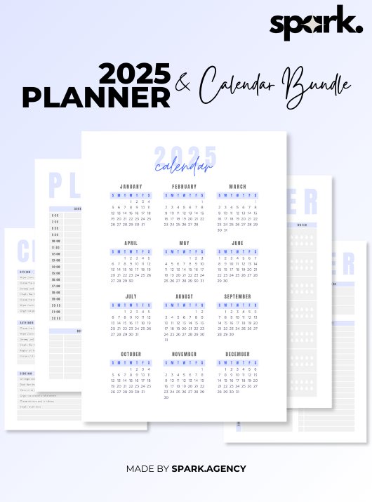 Ultimate 2025 Planner & Organizer Bundle Calendars, Planners, Trackers & Checklists product image (1)