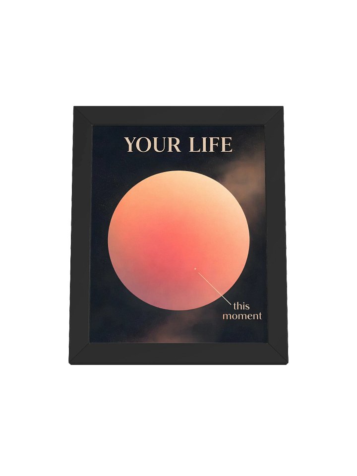 Your Life, This Moment – Minimalist Motivational Wall Art for Mindfulness & Focus product image (12)
