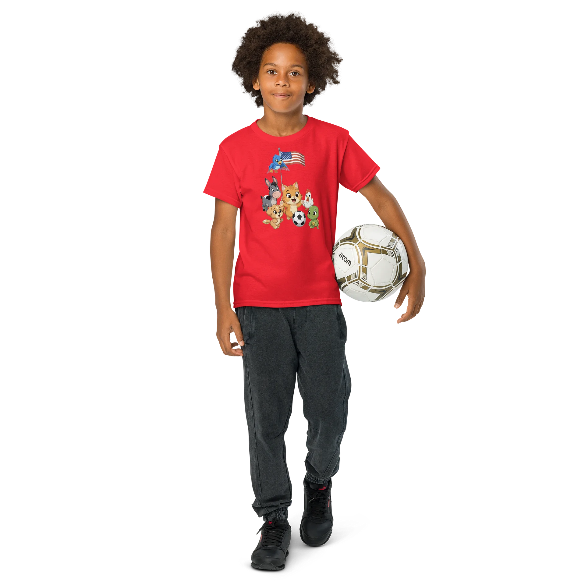 Farm Animals Soccer Team Youth Tee product image (8)