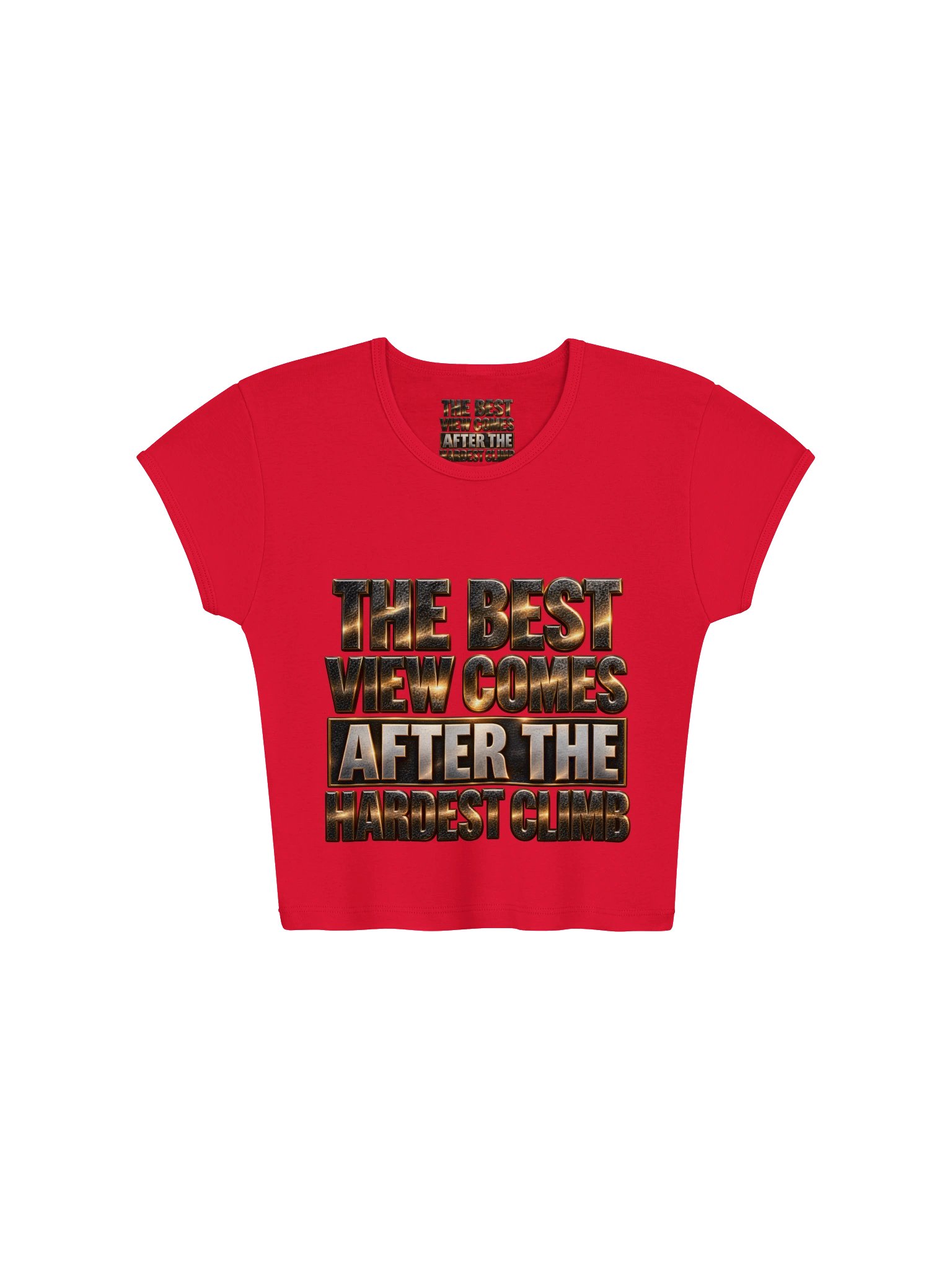 Best View Gold Quote Baby Tee product image (1)